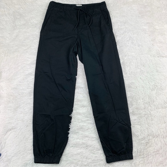 H&M chino joggers pants drawstring waist in black - Picture 1 of 13